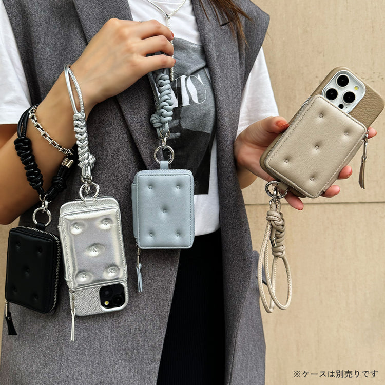 【MagSafe アクセサリー】Mag Coin Case with Hand Strap(black)