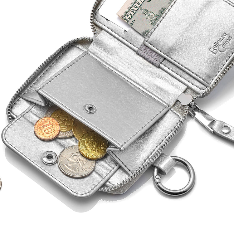 【MagSafe アクセサリー】Mag Coin Case with Hand Strap(greige)