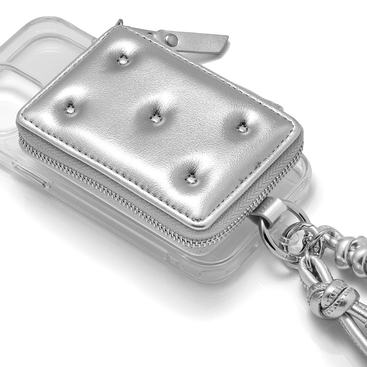 【MagSafe アクセサリー】Mag Coin Case with Hand Strap(greige)