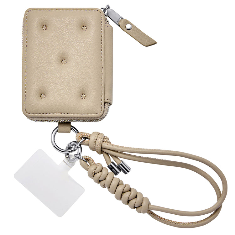 【MagSafe アクセサリー】Mag Coin Case with Hand Strap(greige)