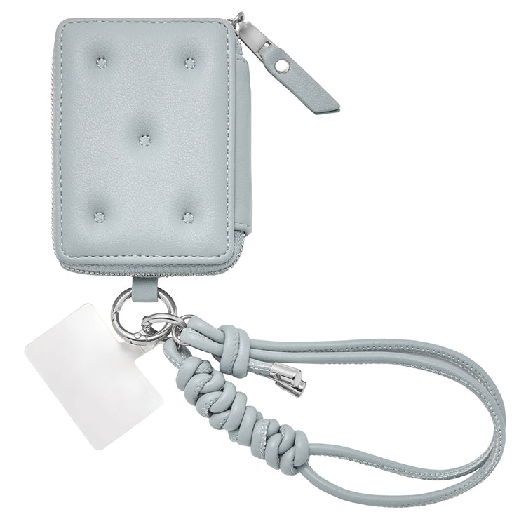 【MagSafe アクセサリー】Mag Coin Case with Hand Strap(pale blue)