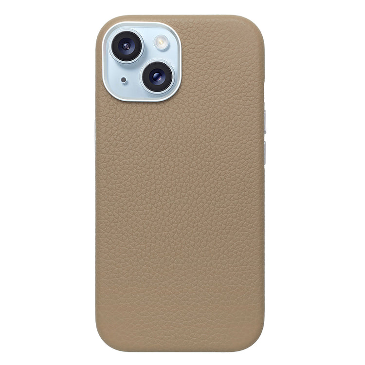 Rich in color Leather Mag Case iPhoneケース スマホケース(latte beige)