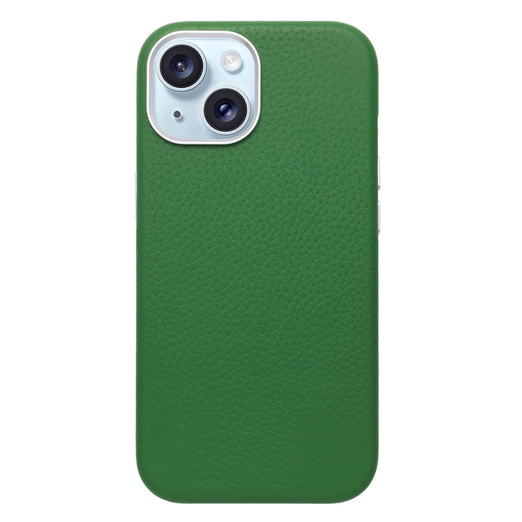 Rich in color Leather Mag Case iPhoneケース スマホケース(avocado green)