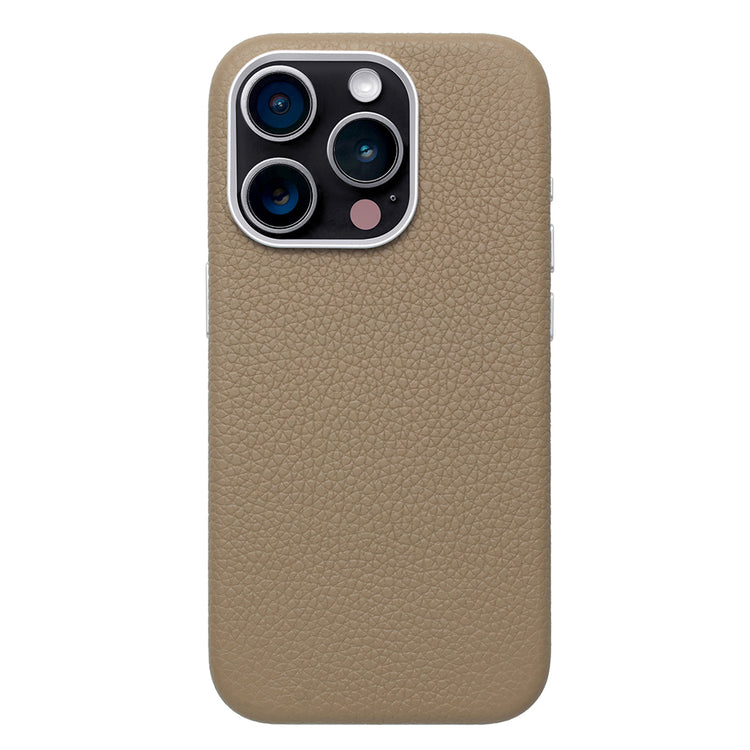 Rich in color Leather Mag Case iPhoneケース スマホケース(latte beige)