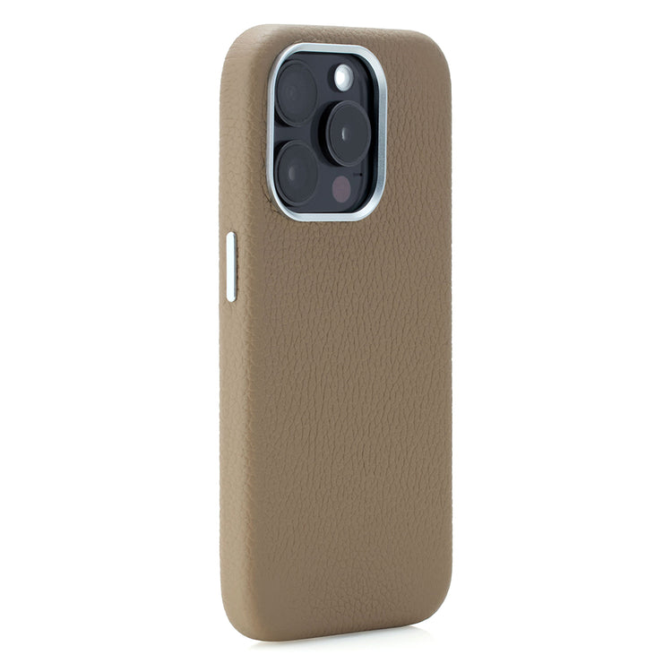 Rich in color Leather Mag Case iPhoneケース スマホケース(latte beige)