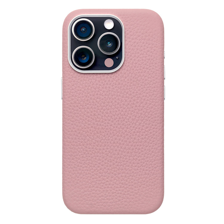 Rich in color Leather Mag Case iPhoneケース スマホケース(peach pink)