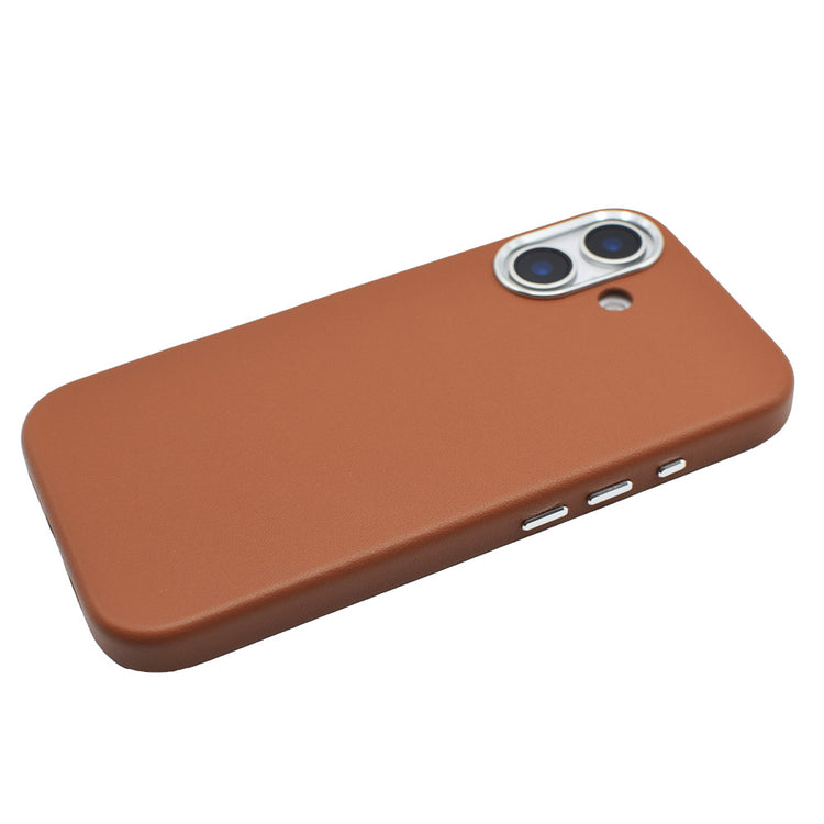 Real Leather Mag Case  iPhoneケース スマホケース (BROWN)