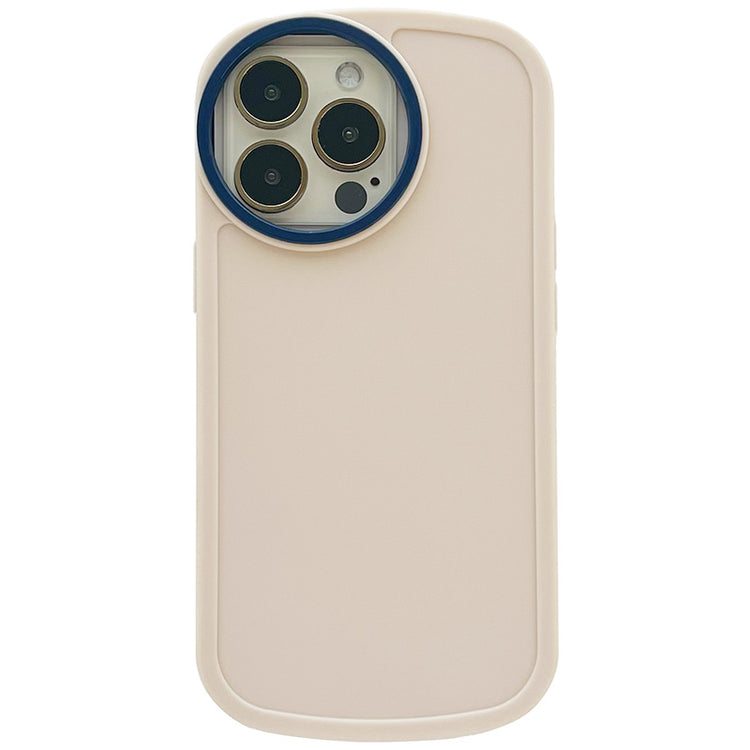 【iPhone 13 Pro専用】ラウンドカメラ iPhone 背面ケース(ホワイト)