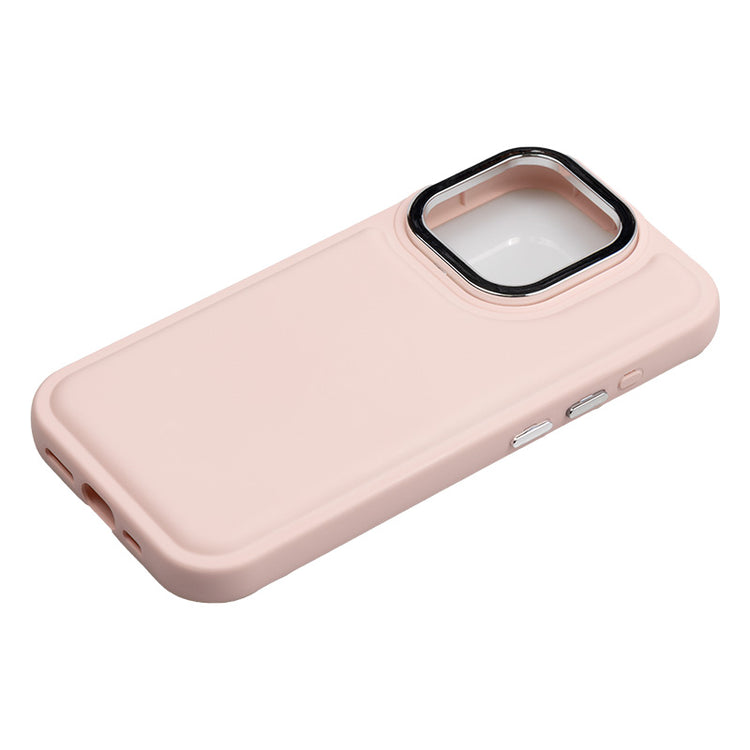 【iPhone15Pro】ソフトパフケース  背面ケース(ピンク)