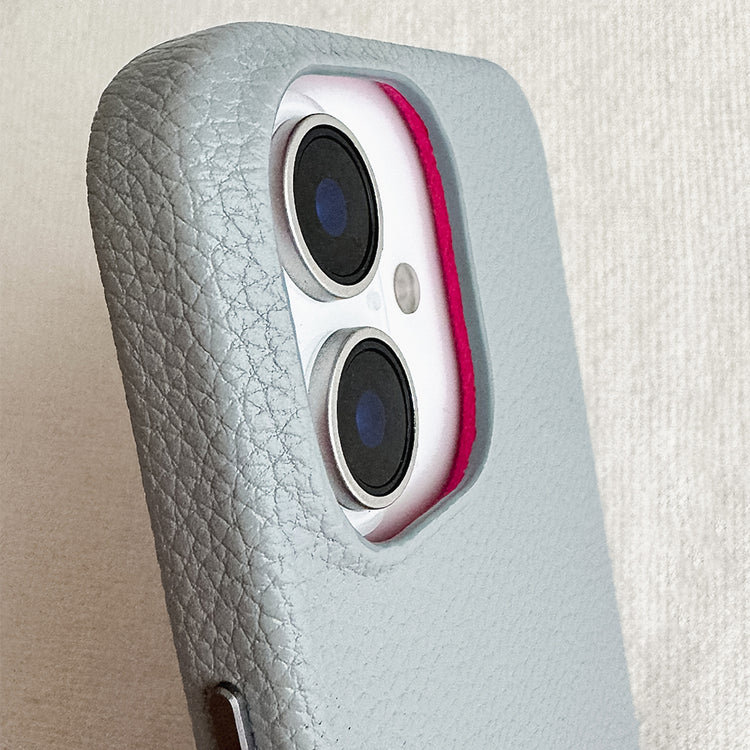 Tone Switch Mag Case  レザーケース iPhoneケース スマホケース(GRAY×PINK)