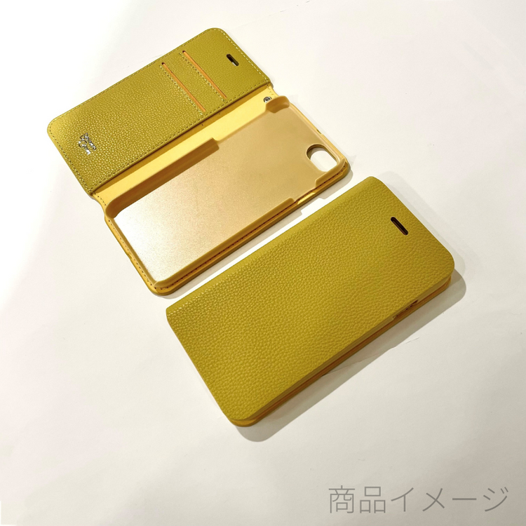 【iPhone SE(第3世代 )/SE(第2世代 )/8/7/6s/6 ケース】スタンド機能付き 手帳型 (クロッカスイエロー)