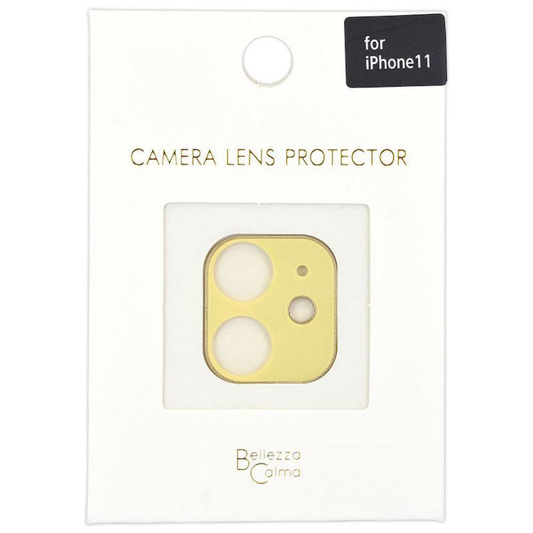 【iPhone 11専用】Protection Glass iPhoneカメラ 保護ガラス(イエロー)