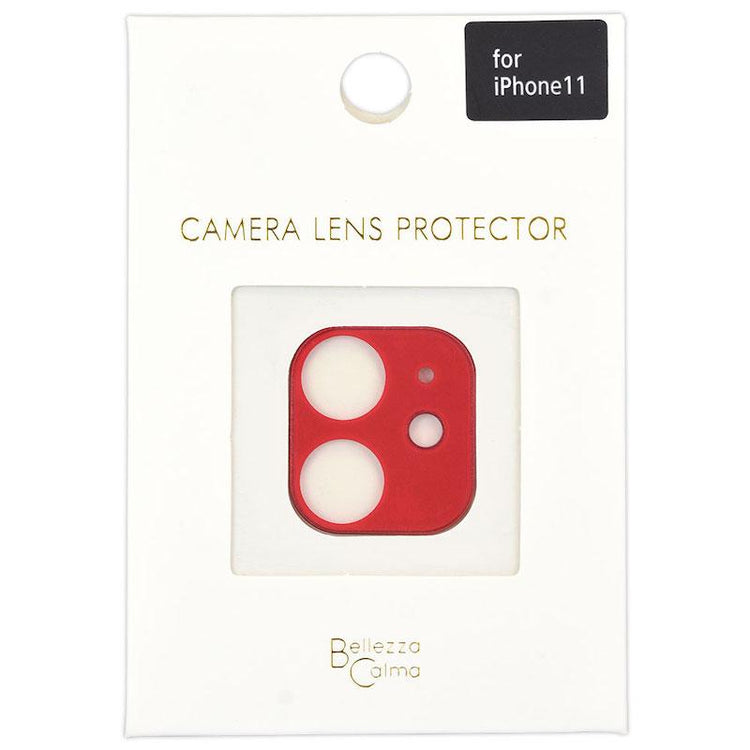 【iPhone 11専用】Protection Glass iPhoneカメラ 保護ガラス(レッド)