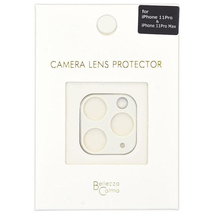 【iPhone 11 Pro/11 Pro Max専用】Protection Glass iPhoneカメラ 保護ガラス(ホワイト)