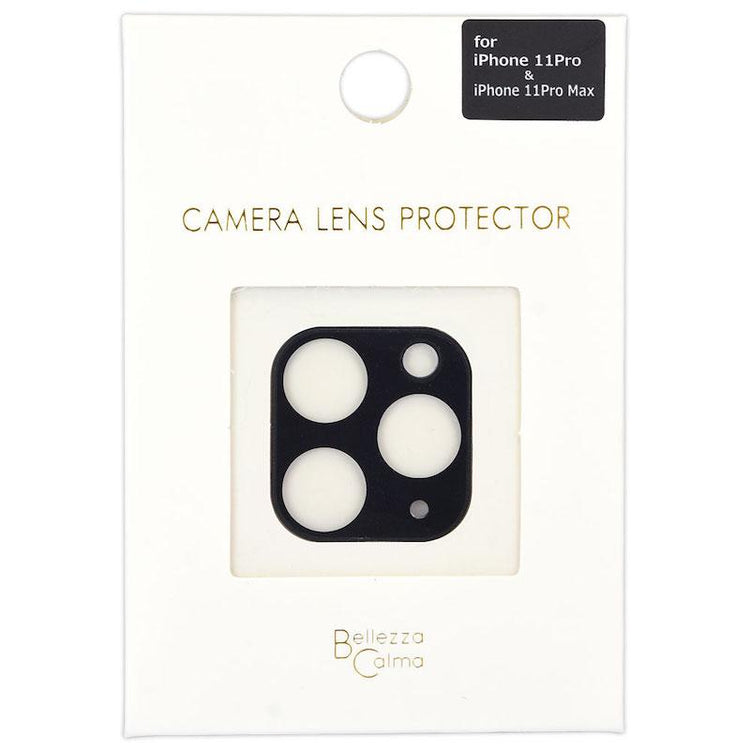 【iPhone 11 Pro/11 Pro Max専用】Protection Glass iPhoneカメラ 保護ガラス(ブラック)