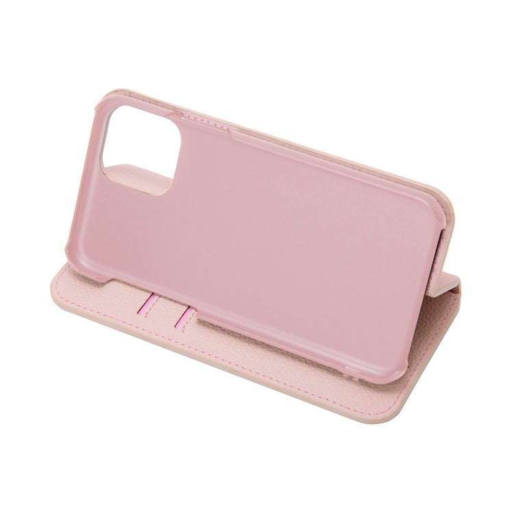 【iPhone 11 Pro専用】スタンド機能付き iPhone 手帳型ケース(ピンク)