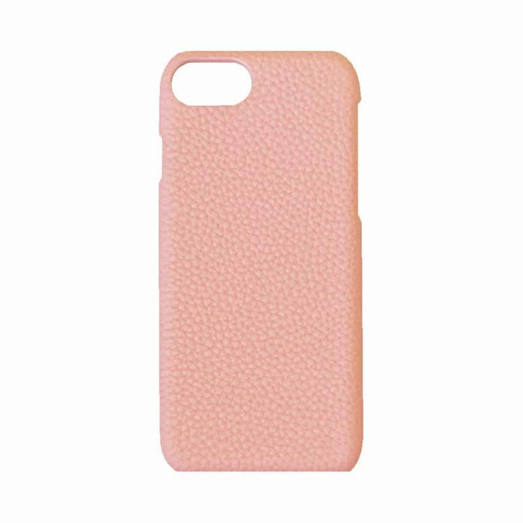 【iPhone SE(第3世代)/SE(第2世代)/8/7/6s/6専用】REAL LEATHER iPhone 背面ケース(ピンク)