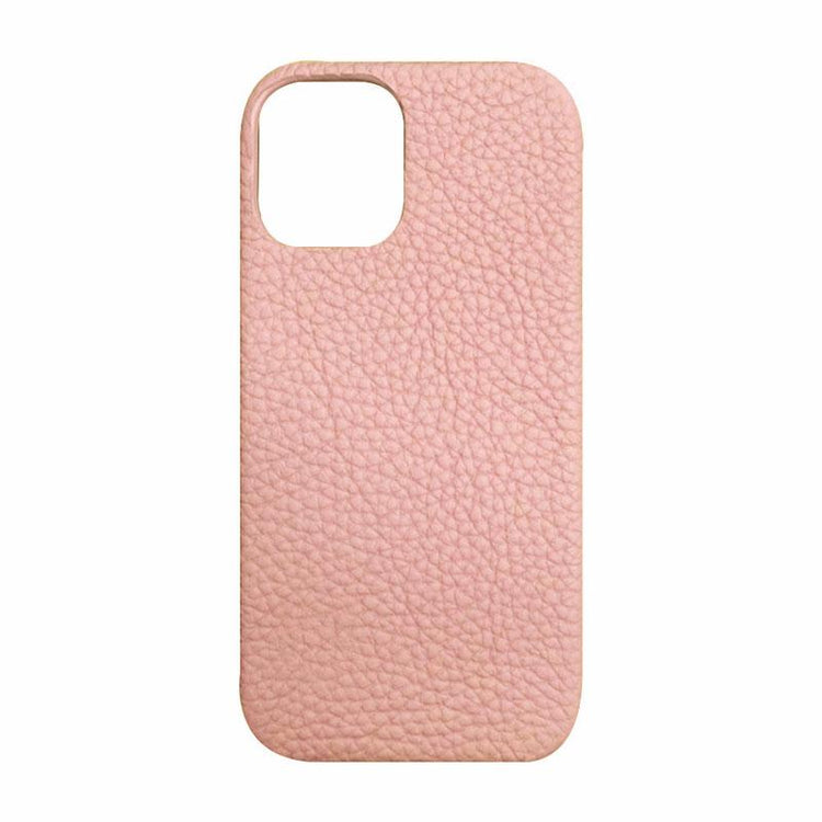 【iPhone 12/12 Pro専用】REAL LEATHER iPhone 背面ケース(ピンク)